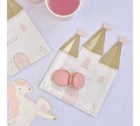Ginger Ray Lot de 8 assiettes en carton pour fête d'anniversaire Motif château de princesse Multicolore 21 x 14 cm