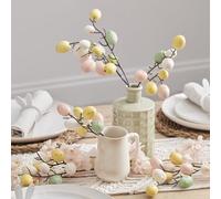 Ginger Ray 'Eggciting Pâques' Tiges et décoration d'œuf mouché, 5 tiges, Multicolore, Taille Unique