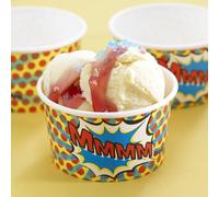 Ginger Ray Pop Art Superheld Eiscreme/behandeln Tubs