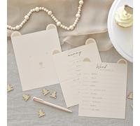 Ginger Ray Quiz pour fête prénatale « Word Scramble » et « Who Knows Mummy Best » avec 10 cartes chacune