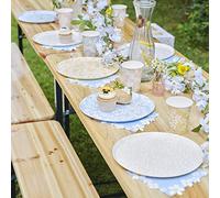 Ginger Ray Spring Ditsy Lot de 8 assiettes en papier Motif floral Multicolore 25 cm