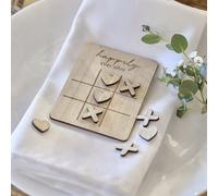 Ginger Ray Wooden Mini Noughts & Crosses Wedding Table Game Favours Lot de 5