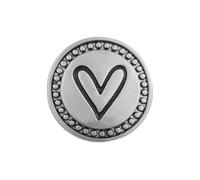 Ginger Snaps Ginger Snaps Snap Charm Petite Romantique en forme de cœur avec breloque interchangeable et personnalisable pour petits bijoux, petite taille 12 mm pour femme, maman et elle