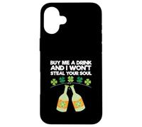Ginger St. Patrick, Offre-Moi Un Verre et Je ne volerai Pas Ton âme Coque pour iPhone 16 Plus