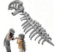 GINGER TECH Costume de squelette de dinosaure 3D en peluche, 90 cm/120 cm, tenue réaliste et portable pour Halloween, cosplay, carnaval, accessoires photo légers