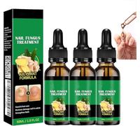 Ginger Traitement des ongles Support pour ongles, Ginger Nail Growth Serum, sérum de croissance des ongles au gingembre, traitement des ongles, huile de soin des cuticules au gingembre (3pcs)