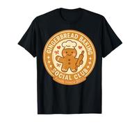 Gingerbread Baking Social Club Cookie Baker Funny Christmas T-Shirt