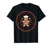 Gingerbread Baking Social Club Cute Christmas Cookie Chef T-Shirt