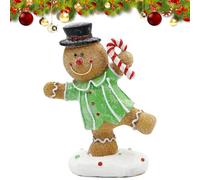 Gingerbread Decorations, jolie figurine en résine | Gingerbread Figurines, for Desk Bedside Counter Living Room Bedroom Nursery With Easy Clean Properties, Allowing Quick Wipe Maintenance To Keep Them