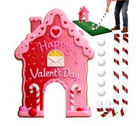 Gingerbread Golf Game | Funny Portable Playtime Indoor Outdoor Holiday Mini Toy, Effortless Gingerbread Christmas Mini Game Set - For Home Room Party Holiday Gatherings Carnival