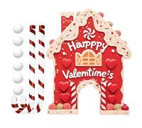 Gingerbread Golf Game Set |35cm Valentine's Day Sports Putting Toys -Eye-Catching Design Party Game With Candy Cane Clubs And Balls - For Living Room Holiday Birthday Party Night Indoor Home