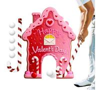 Gingerbread House Golf - Bâtonnets de Canne à Sucre Amusants Portables pour intérieur ou extérieur, Mini Jeu Familial en d'épices | pour la Maison, la Chambre, Les fêtes, Les Vacances, Le