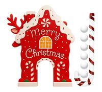 Gingerbread House Golf - Ensemble de jeu de Noël avec des bâtons de sucre, Kit de golf amusant pour enfants et adultes, jeu original pour fêtes de Noël | Séjour dans le jardin familial |