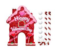 Gingerbread House Golf - Humorous Portable Mini Golf Kit, Holiday Romantic Theme Interactive Game, Easy Setup Lightweight Decoration | Indoor Outdoor Party Festival Yard Club Sports Entertainment