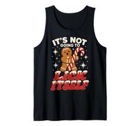 Gingerbread Man Candy Inappropriate Funny Christmas Graphic Débardeur