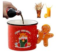 Gingerbread Mug - Tasse à thé en céramique pour homme - Couple en céramique avec poignée pour chocolat chaud et lait