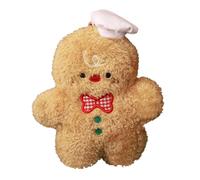 Gingerbread Plush - 9.84 Inches Gingerbread Stuffed Animal, Gingerbreadd Man Pillows For Christmas Small, Christmas Soft Hugging Pillow, Stuffed Gingerbreadd Man For Girl Teen Halloween Wedding