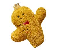 Gingerbread Plush Pillow - Stuffed Cartoon Doll for Holiday Decoration | Soft Cute Cushion with Festive Flair & Warm Design for Children Family in Seasonal Celebration