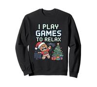 Gingerbread Rage Quittez Christmas Gamer Je Joue à des Jeux Sweatshirt