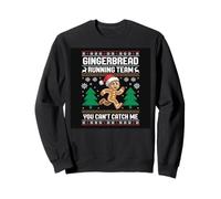 Gingerbread Running Team Funny Christmas Cookie Christmas Sweatshirt