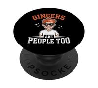 Gingers are People Too Kids Boys Funny Gingers Meme Redhead PopSockets PopGrip Adhésif