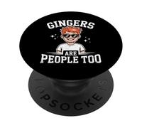 Gingers are People Too Kids Boys Funny Gingers Meme Redhead PopSockets PopGrip Adhésif