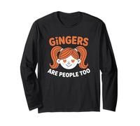 Gingers are People Too Kids Girls Funny Gingers Meme Redhead Manche Longue