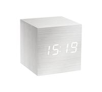 Gingko Cube LED Click Clock Réveil avec son d'activation (heure, date et température)