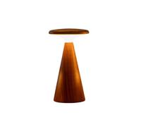 Gingko Design Sylva Lampe de table - Grande lampe de table en noyer | Lampe sculpturale en bois avec éclairage d'ambiance chaud | Lumière décorative moderne pour salon ou chambre à coucher