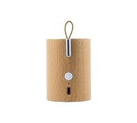 Gingko Drum Light Haut-Parleur Bluetooth léger et Son Incroyable, Batterie Rechargeable Longue durée, câble USB-C Inclus, Fonction TWS, intérieur/extérieur, Basses Fortes (hêtre)