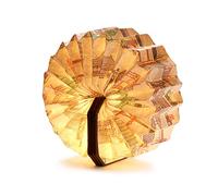 Gingko Lampe accordéon en velours (repère gris)