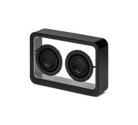 Gingko Mage Enceinte Bluetooth transparente sans fil avec lumière RVB ambiante, son haut de gamme, noir