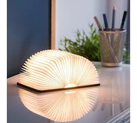 Gingko Mini Lampe de Lecture Intelligente en Bois Naturel - Noyer