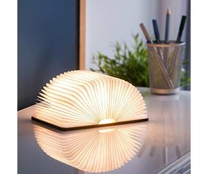Gingko Mini Lampe de Lecture Intelligente en Bois Naturel - Noyer