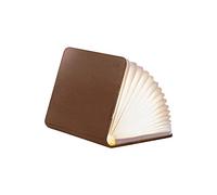 Lampe livre intelligente Gingko en cuir Mini Marron