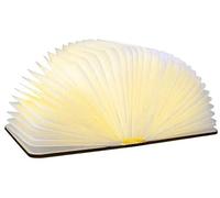 Gingko Smart Book Mini Livre décoratif, en Bois et Papier, Beige, 12.2 x 9 x 2.5 cm