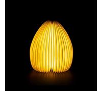 Vase lumineux en bambou clair Gingko Orange 85x215x35 mm