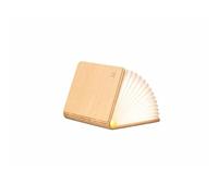 Gingko Super Mini lampe de lecture intelligente - Édition Palm (finition érable) | Lampe de lecture LED portable rechargeable USB-C, lueur d'ambiance chaude, design magnétique pliable