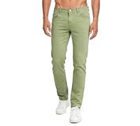 GINGTTO Pantalon Slim fit Jeans Homme Ajustée Stretch Denim Jean pour Hommes Élastique Pants Tapered Trousers Vert 32W 30L