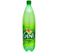 Gini Lemon - Boisson Gazeuse aux Extraits de Citron avec Sucres et Edulcorants, Bouteille de 1,5L
