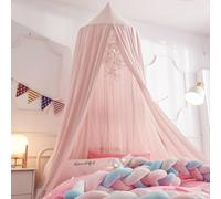 Ginkago Ciels de Lit Baldaquin pour Chambre Enfant Moustiquaire Lit Bebe - Ciel de Lit Géant - Rideaux de Princesse pour Jeux - Lire - Chambre à Coucher - Dressing