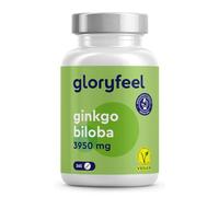 Ginkgo Biloba 3950 mg par Dose Quotidienne, 365 Comprimés, Premium Extrait de 50:1 Hautement Dosé, 19 mg de Flavonoglycosides + 4,7 mg de Lactones Terpéniques, 100% Végétalien et Sans Additifs