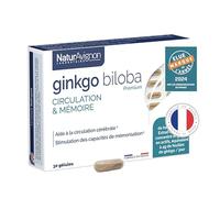 Ginkgo Biloba | Complément alimentaire memoire et concentration & Circulation cérébrale | Vitamine B5 + ginko biloba | Concentration memoire adulte | 1 mois | Laboratoire NaturAvignon