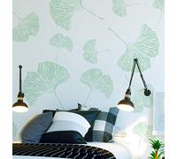 Ginkgo Chinois Feuille Pochoir/Botanique Maison Décor Pochoir, Peinture sur Mesure Papier Peint Effet avec Pochoirs,DIY Pochoirs, Ideal Stencils - M/ 37X41CM / 14.5X16"
