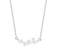 Ginkgo Leaf S999 Collier en argent réglable sans nickel 40 + 5 cm