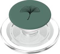 Ginkgo Minimaliste Vert Sauge Feuilles Gingko Tree PopSockets PopGrip pour MagSafe