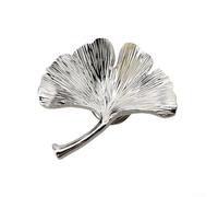 Ginkgo Poignée de meuble en alliage de zinc avec résistance pour chambre d'enfant et décoration d'intérieur Argenté