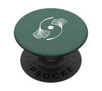 Ginkgo Vert Sauge Feuilles Gingko Tree Maidenhair Tree Zen PopSockets PopGrip Adhésif