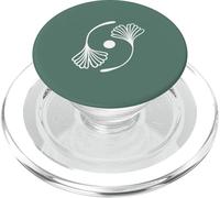 Ginkgo Vert Sauge Feuilles Gingko Tree Maidenhair Tree Zen PopSockets PopGrip pour MagSafe