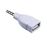 GinMimi Adaptateur audio auxiliaire mâle de 3,5 mm vers USB 2.0 femelle pour une transmission du son claire et des connecteurs audio faciles à utiliser